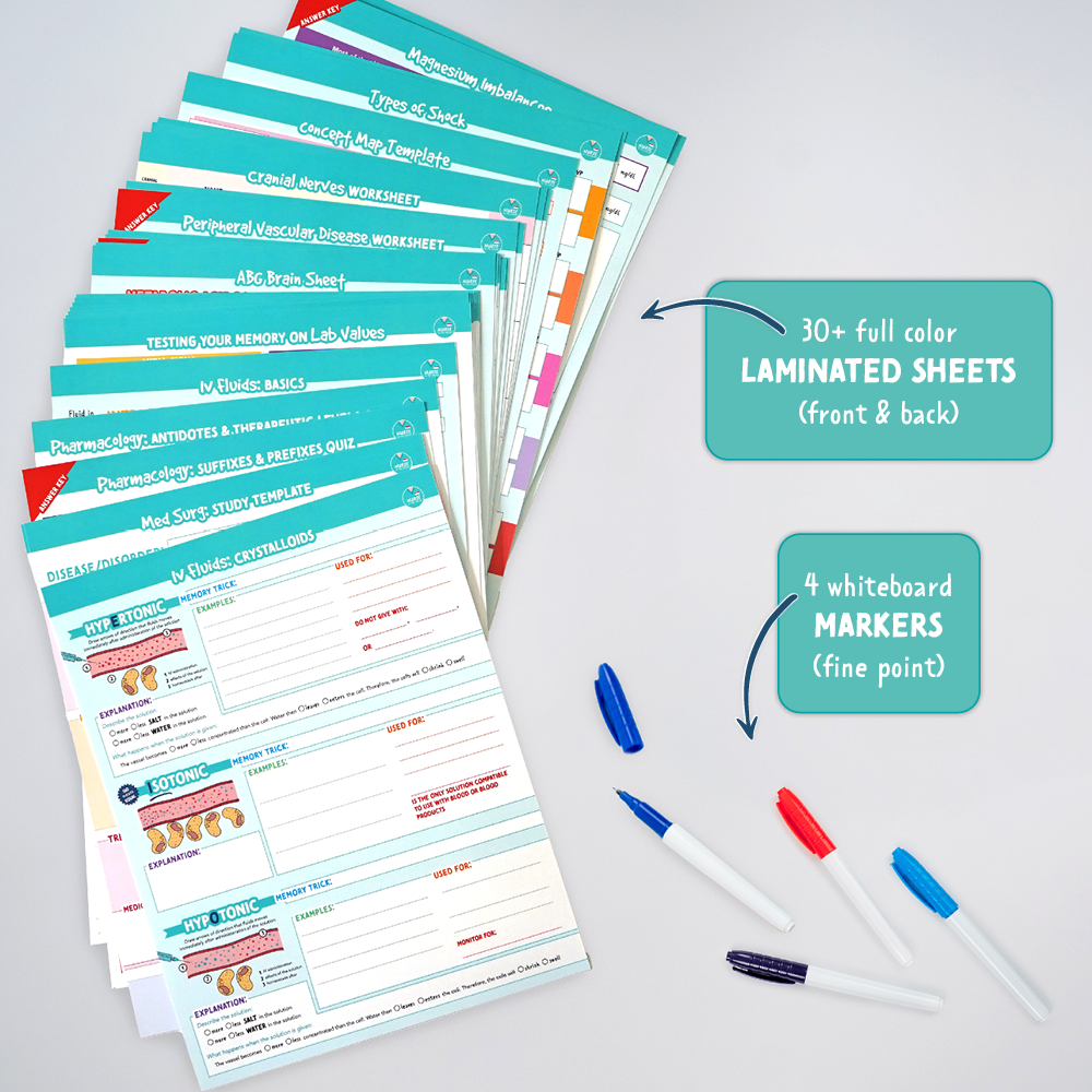Laminated Study Templates - Educators