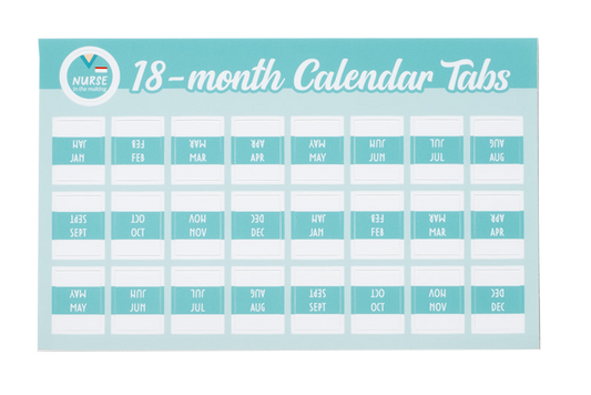 MONTHLY TABS ONLY - The Complete Nursing School Planner